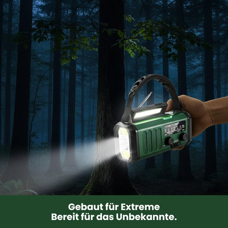 SolarCom - Solar-Notfallradio mit Handkurbel