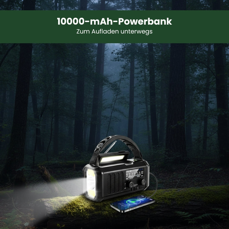 SolarCom - Solar-Notfallradio mit Handkurbel