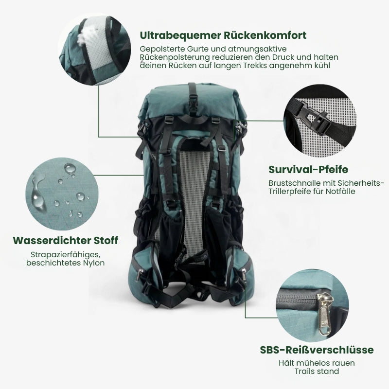 AeroPeak 50 - 50L Ultraleichter Rucksack