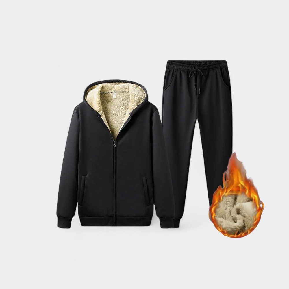 FleeceFit - Herren Fleecefutter Hoodie- und Hosen-Set